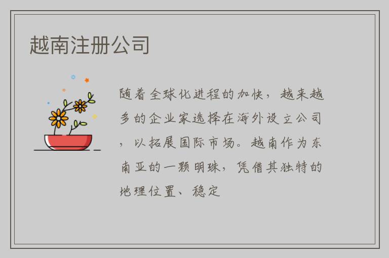越南注册公司
